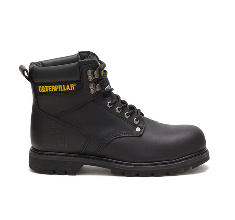 Caterpillar Second Shift Steel-Toe Work Boot Black P89135 Profile