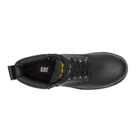 Caterpillar Second Shift Steel-Toe Work Boot Black P89135 Front Image