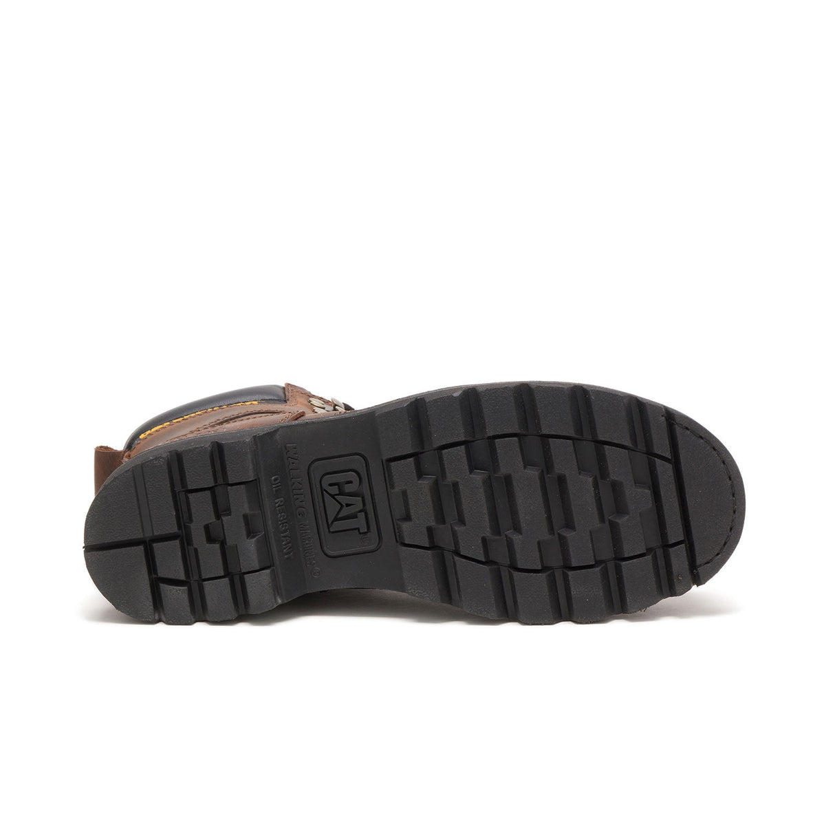 Caterpillar Second Shift Steel-Toe Work Boot Dark Brown P89586 Sole Image