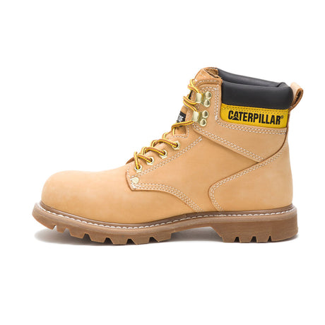 Caterpillar Second Shift Steel-Toe Work Boot Honey P89162 Side Image