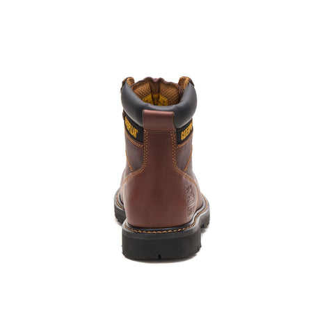 Caterpillar Second Shift Steel-Toe Work Boot Tawny P89817 Heel Image