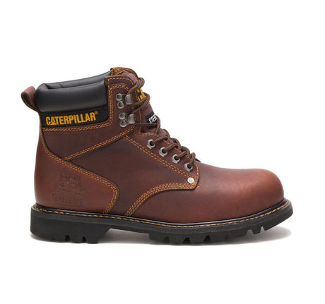 Caterpillar Second Shift Steel-Toe Work Boot Tawny P89817 Profile