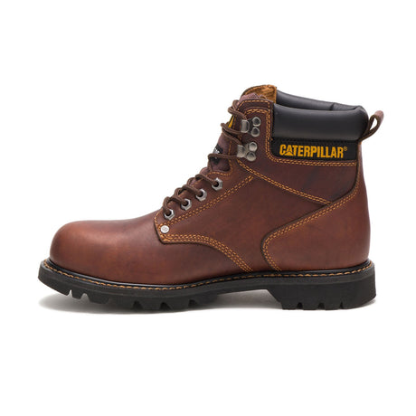 Caterpillar Second Shift Steel-Toe Work Boot Tawny P89817 Side Image