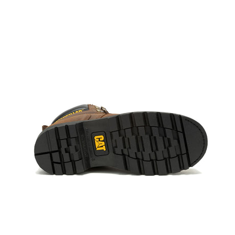 Caterpillar Second Shift Soft-Toe Waterproof Work Boot Dark Brown P51086 Sole Image