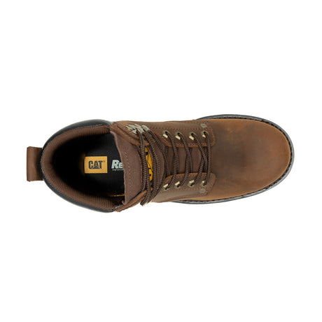 Caterpillar Second Shift Soft-Toe Waterproof Work Boot Dark Brown P51086 Image View