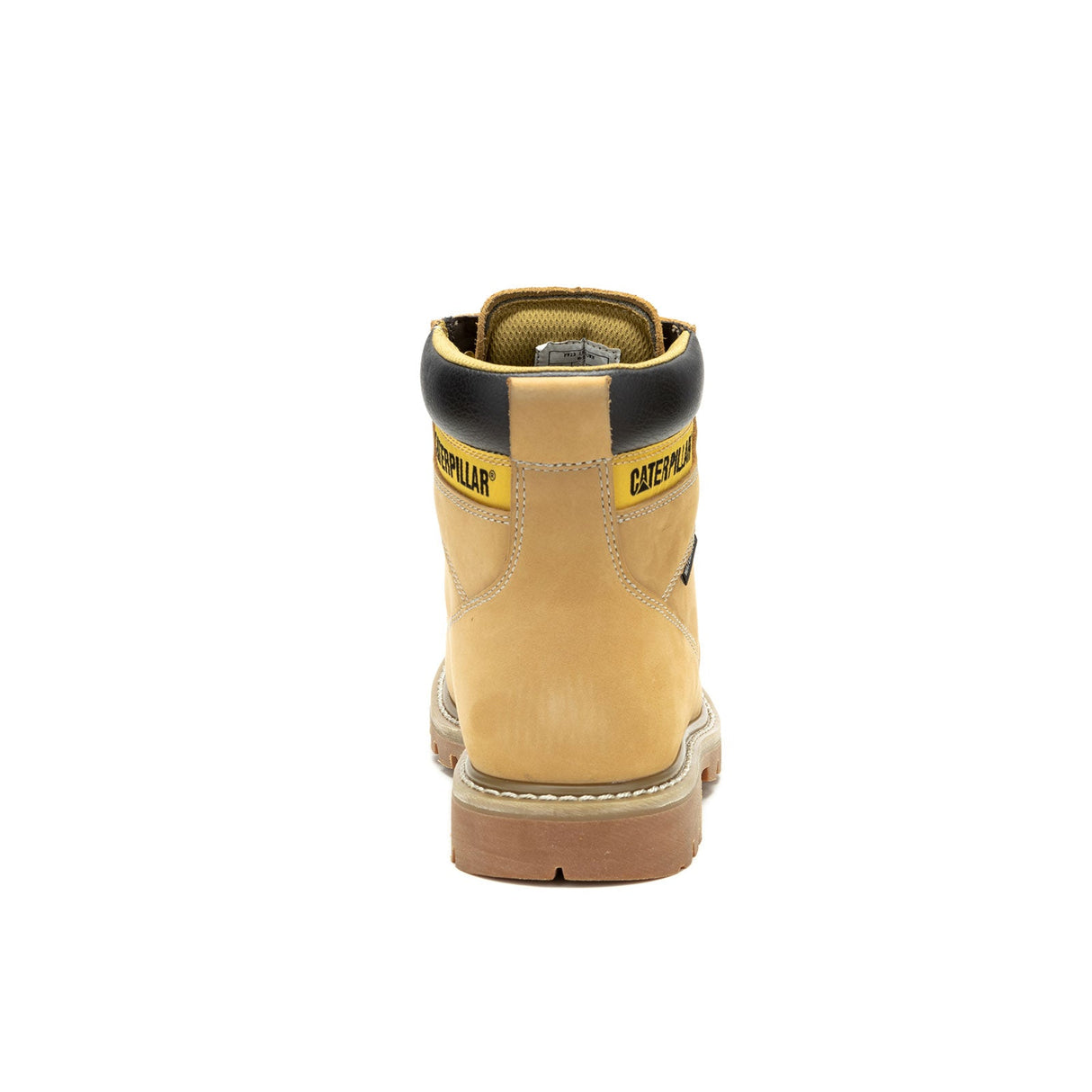 Caterpillar Second Shift Soft-Toe Waterproof Work Boot Honey P51085 Heel Image