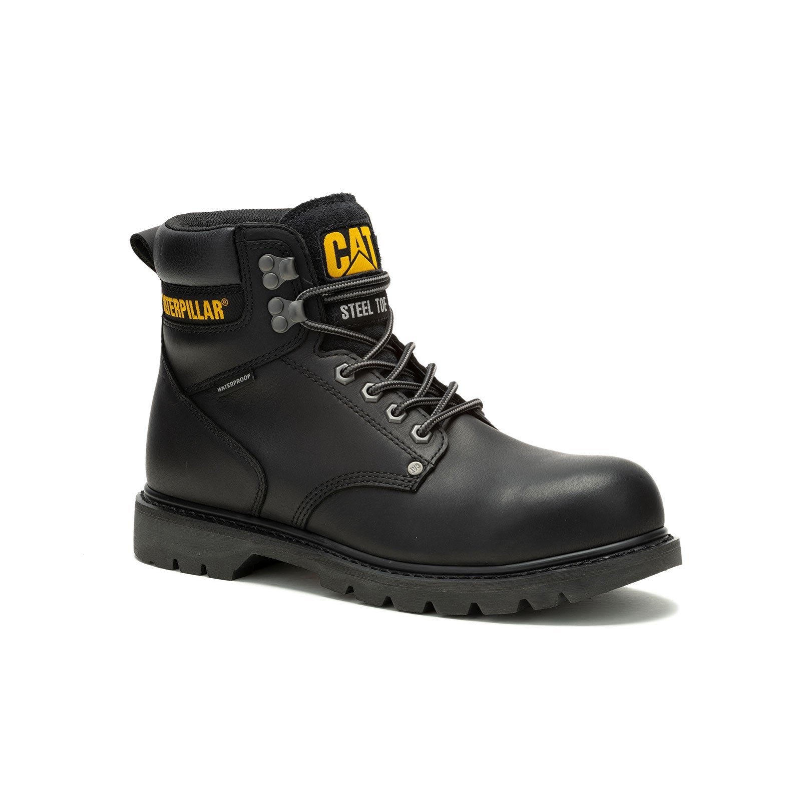 Caterpillar Men's Second Shift WP Steel Toe Boot - Black – Steel Toes
