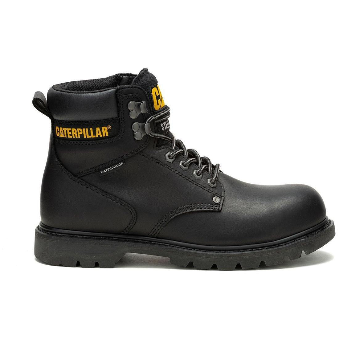 Caterpillar Men's Second Shift WP Steel Toe Boot - Black