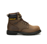 Caterpillar Second Shift Steel-Toe Waterproof Work Boot Dark Brown P91660 Profile
