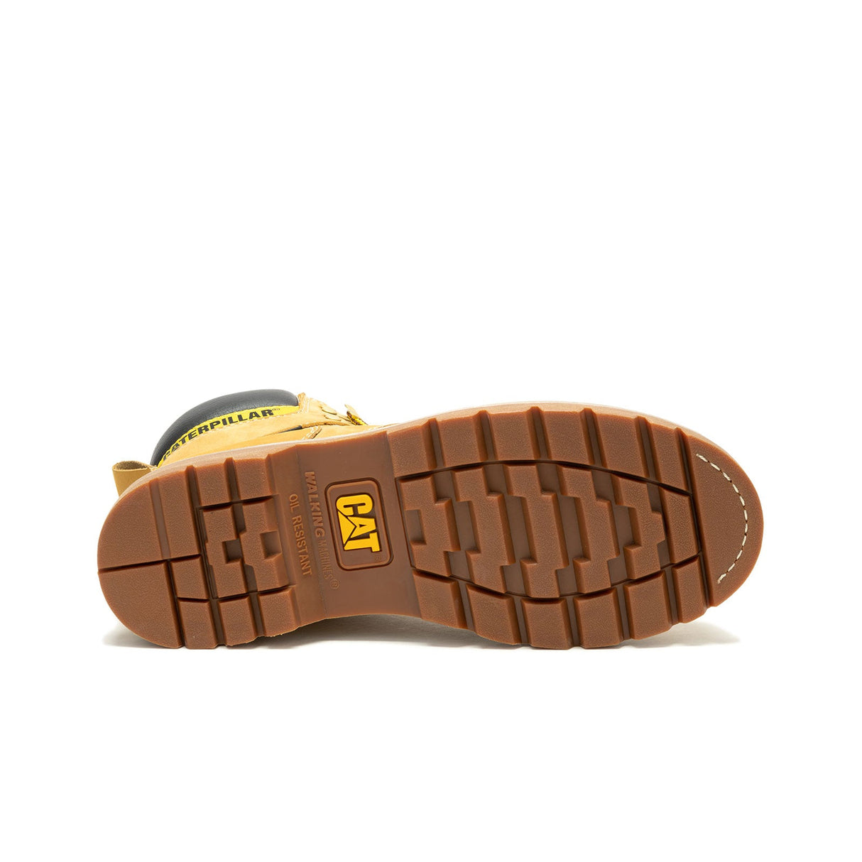 Caterpillar Second Shift Steel-Toe Waterproof Work Boot Honey P91659 Sole Image