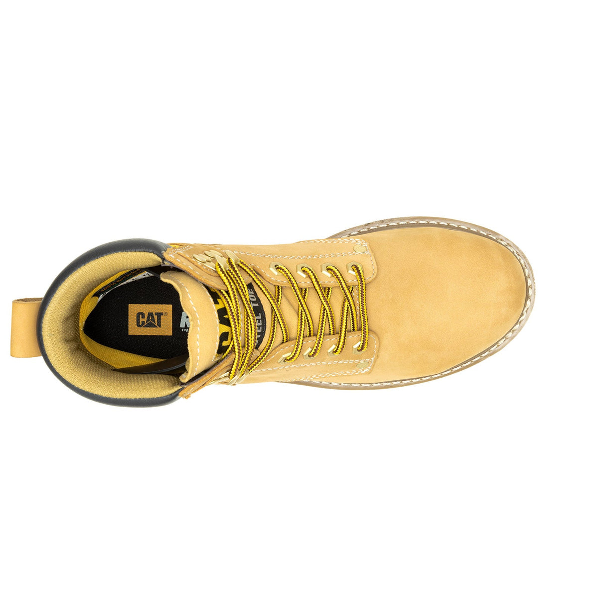 Caterpillar Second Shift Steel-Toe Waterproof Work Boot Honey P91659 Image View