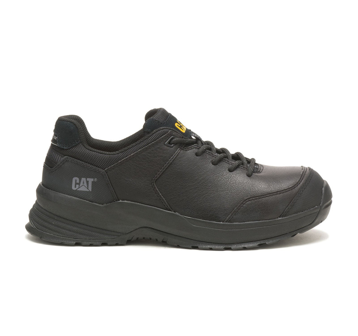 Caterpillar Streamline 2.0 Composite-Toe Leather Work Shoe Black P91351 Profile