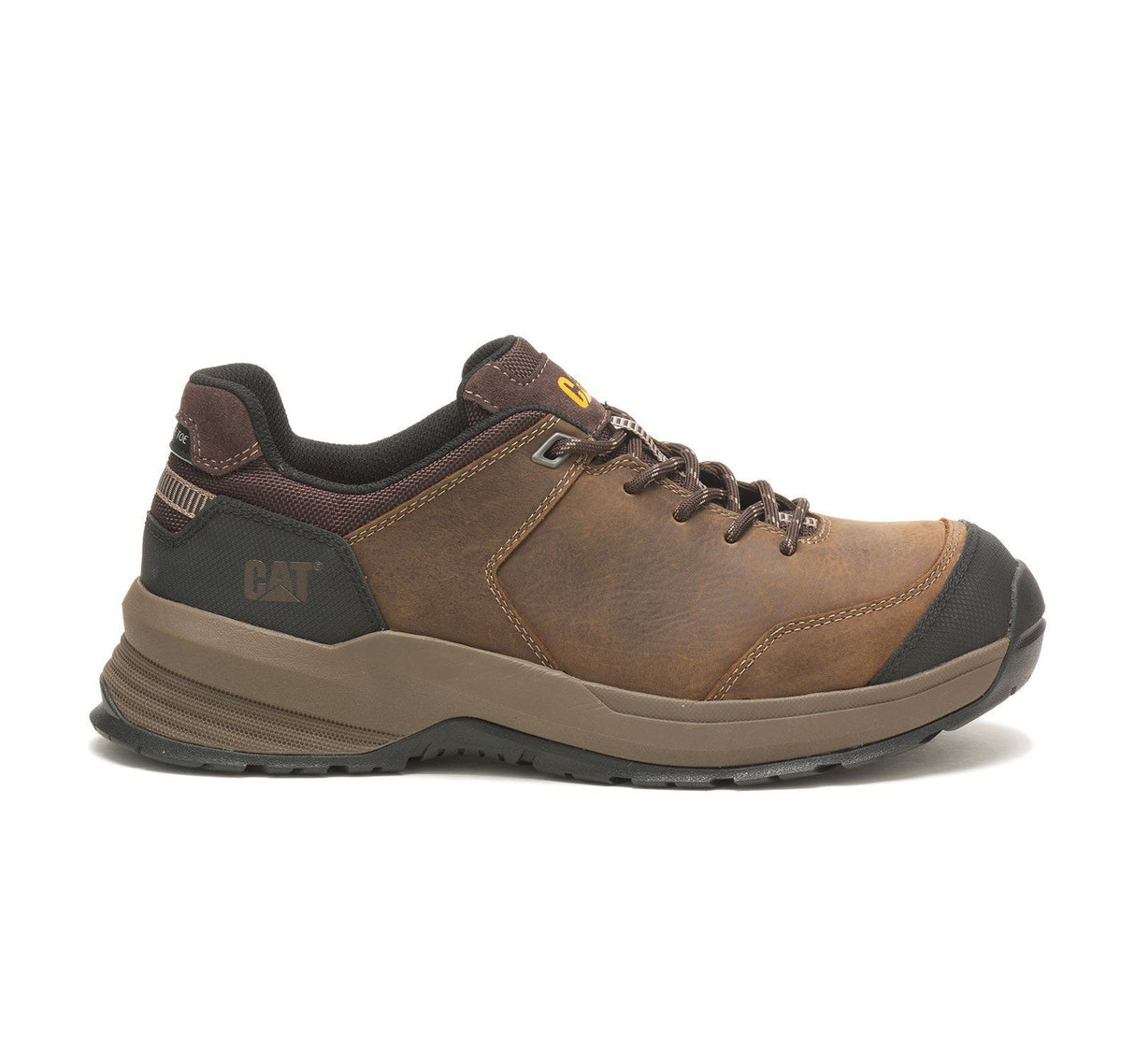 Caterpillar Streamline 2.0 Composite-Toe Leather Work Shoe Clay P91350 Profile