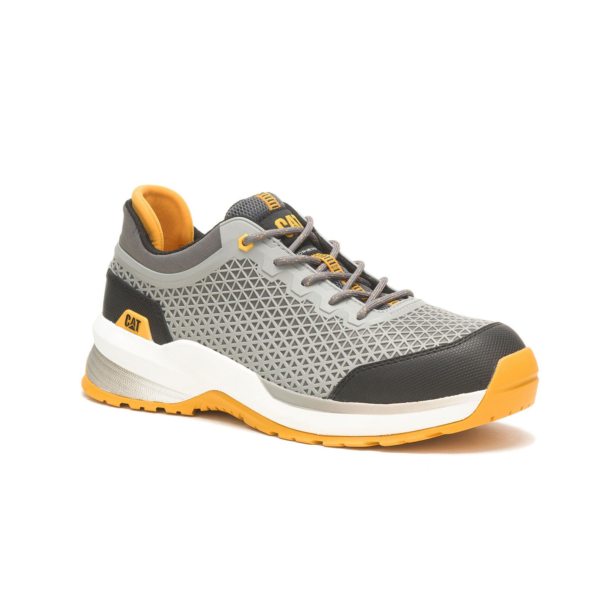 Caterpillar Streamline 2.0 Composite-Toe Work Shoe Gray P91346 Medial Image