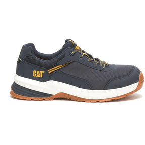 Caterpillar Streamline 2.0 Composite-Toe Mesh Work Shoe Navy Profile View