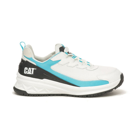 Caterpillar Streamline Runner Women’s Composite-Toe Work Shoe White/Blue P91600 Profile