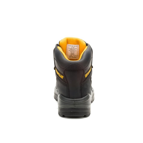 Caterpillar Striver Waterproof Steel-Toe Boots Black P91786 Heel Image