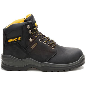 Caterpillar Striver Waterproof Steel-Toe Boots Black Profile View
