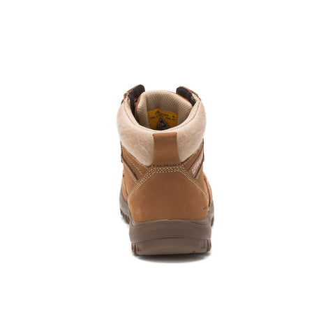 Caterpillar Tess Women’s Steel-Toe Work Boot Brown P91009 Heel Image