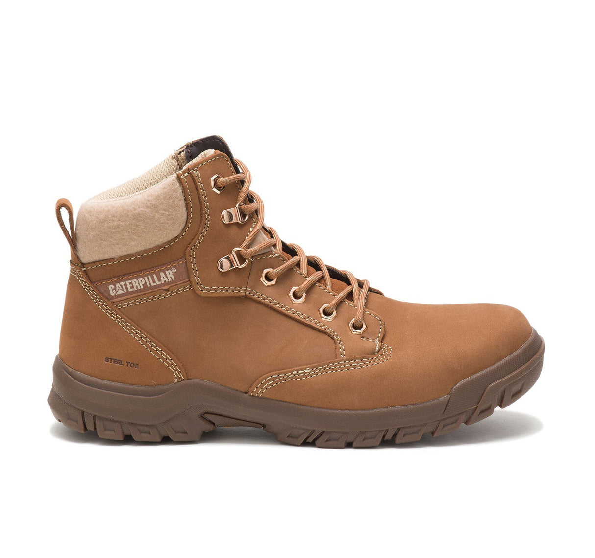 Caterpillar Tess Women’s Steel-Toe Work Boot Brown P91009 Profile