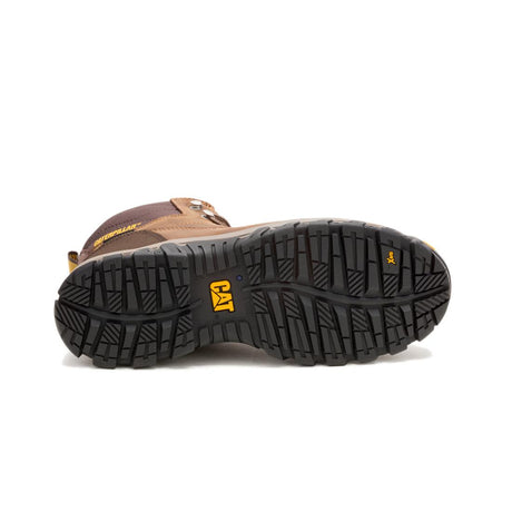 Caterpillar Threshold Rebound Hiker Waterproof Steel-Toe Boots Bison P91784 Sole Image