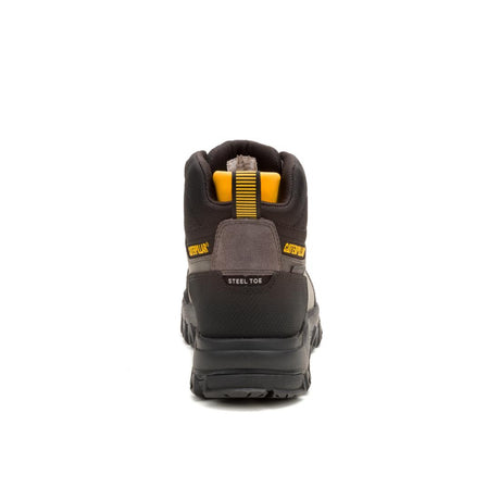 Caterpillar Threshold Rebound Hiker Waterproof Steel-Toe Boots Quiet Shade P91778 Heel Image