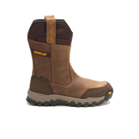 Caterpillar Threshold Rebound Pull On WP Steel-Toe Pull On Boot Bison P91772 Profile