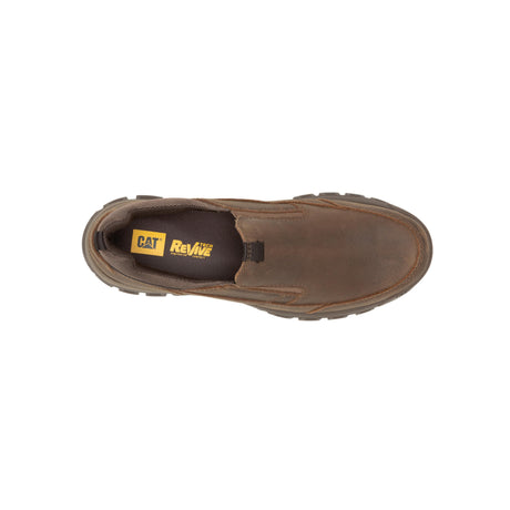 Caterpillar Threshold Slip On Soft-Toe Shoes Mushroom P726054 Side Image