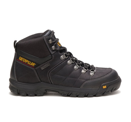 Caterpillar Threshold Soft-Toe Waterproof Work Boot Black P74129 Profile