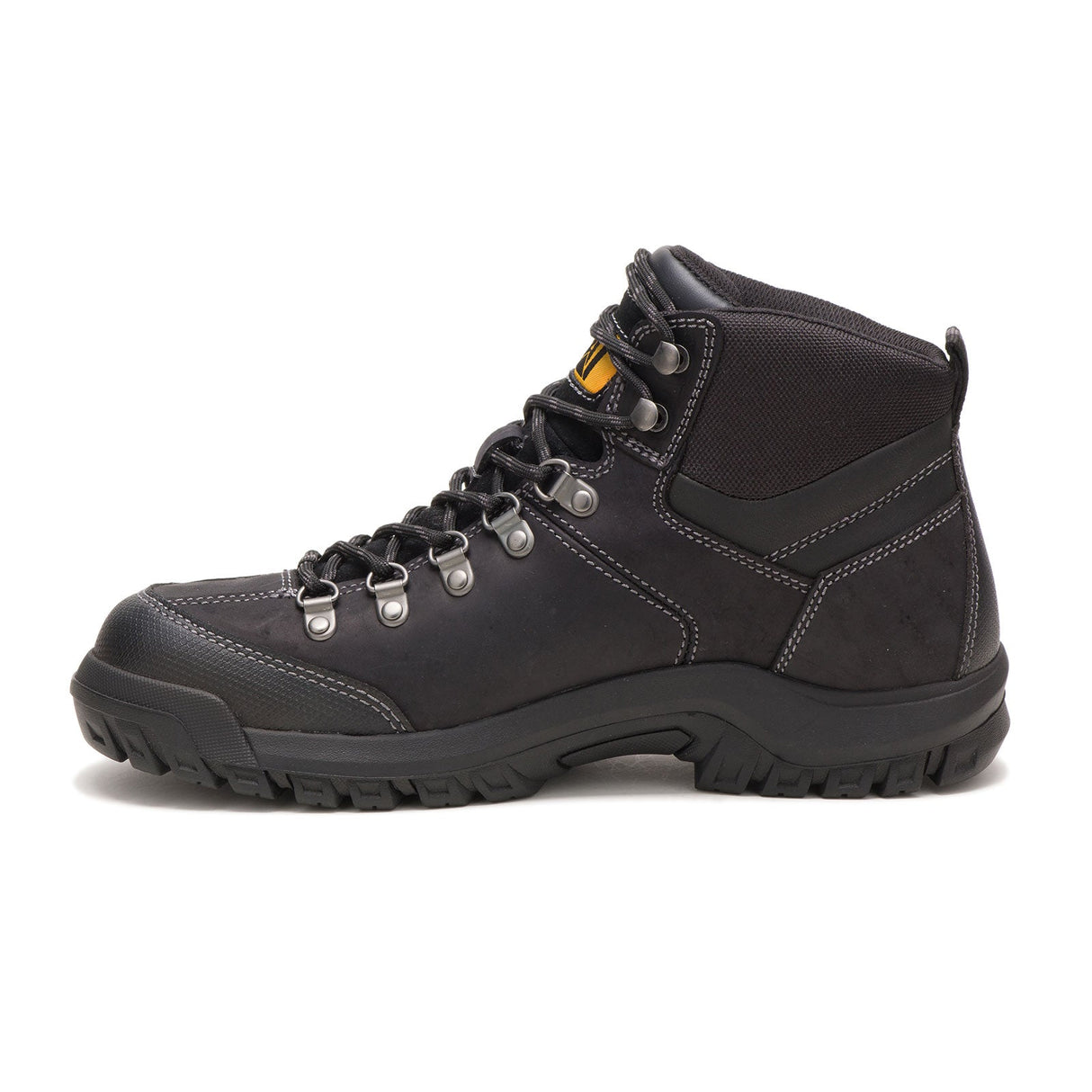 Caterpillar Threshold Soft-Toe Waterproof Work Boot Black P74129 Side Image