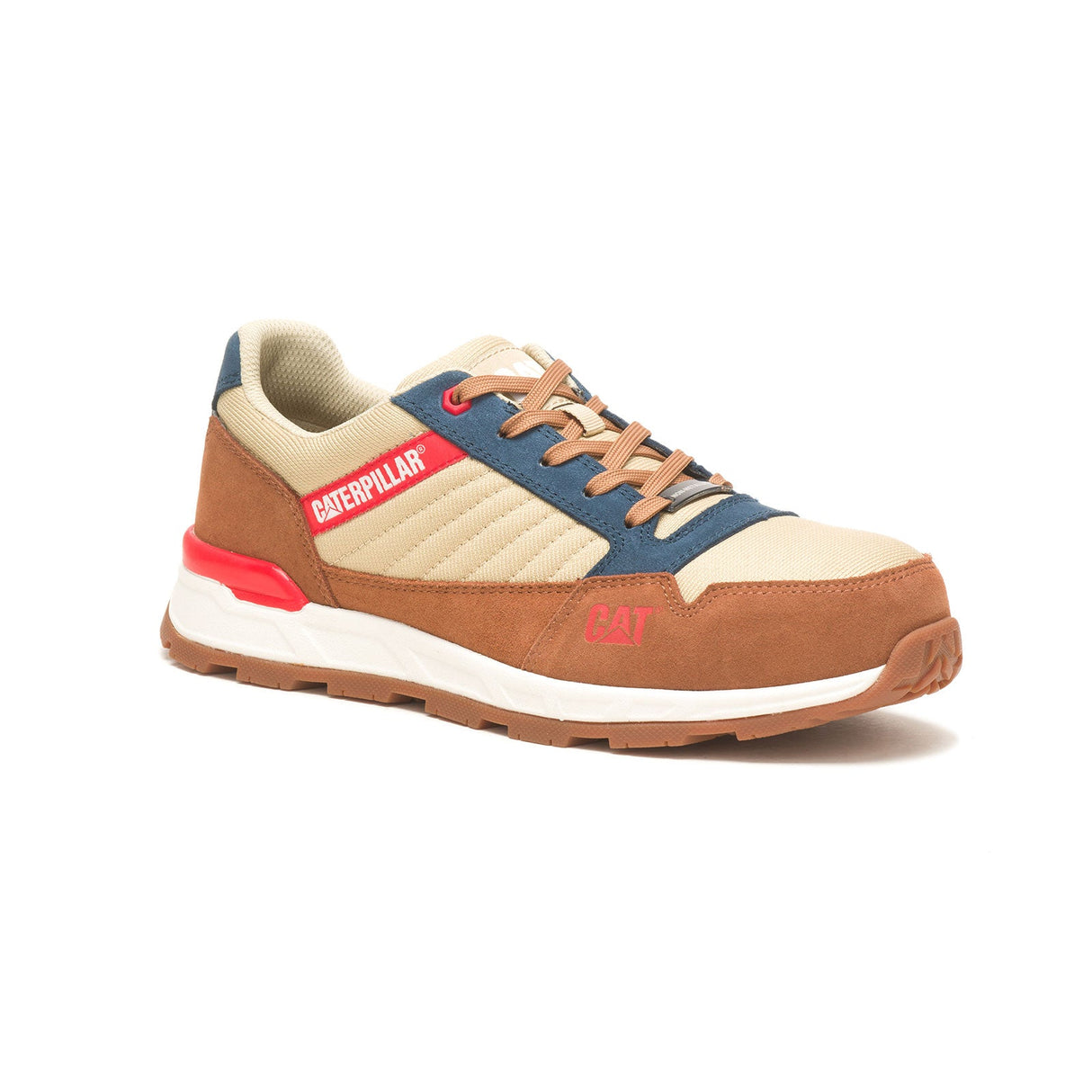Caterpillar Venward Composite-Toe Work Shoe Orange/Tan P91478 Medial Image