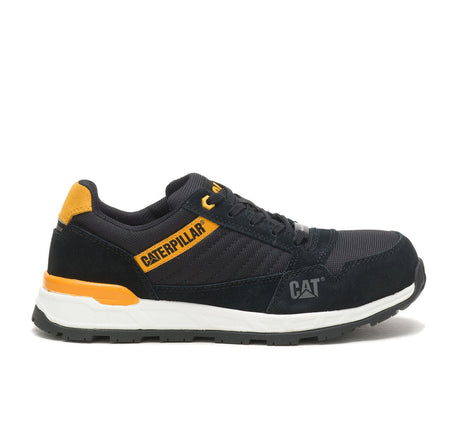 Caterpillar Venward Women’s Composite-Toe Work Shoe Black/Yellow P91605 Profile