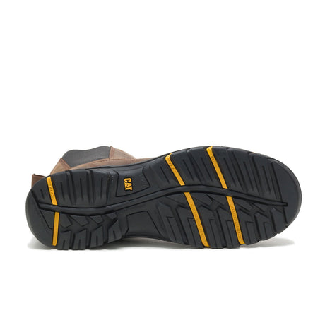 Caterpillar Wheelbase Soft-Toe Chelsea Work Boot Brown P51033 Sole Image