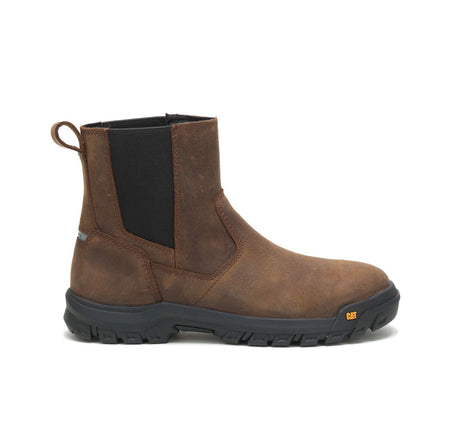 Caterpillar Wheelbase Steel-Toe Chelsea Work Boot Clay P91026 Profile