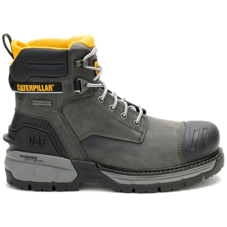 Caterpillar Men's Excavator PowerSpring 6-Inch Soft Toe Boot Quiet Shade - Lateral View