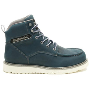 Caterpillar Women's Reclaimer Wedge Soft Toe Boot Navy - Lateral View