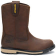 Caterpillar Men's 247 10-Inch Wellington Soft Toe Boot Dark Brown - Lateral View