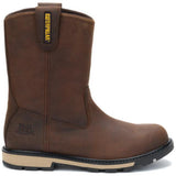 Caterpillar Men's 247 10-Inch Wellington Soft Toe Boot Dark Brown - Lateral View