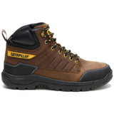 Caterpillar Men's Brickline Steel Toe Boot Real Brown - Lateral View