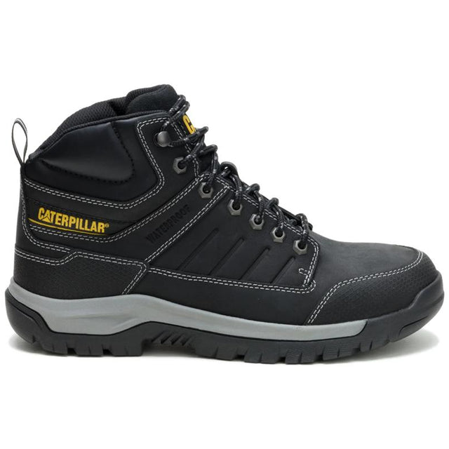 Caterpillar Men's Brickline Steel Toe Boot Black - Lateral View