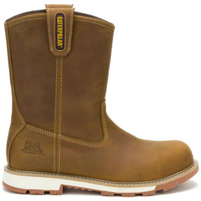 Caterpillar Men's 247 10-Inch Wellington Steel Toe Boot Pyramid - Lateral View