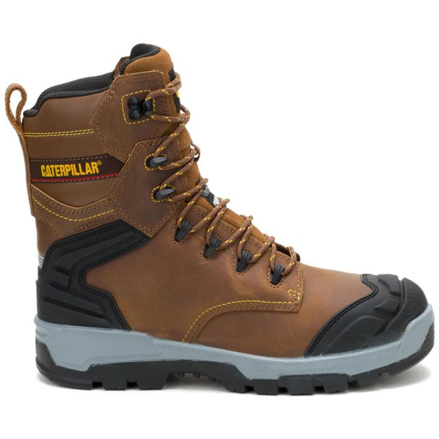 Caterpillar Men's Striver XL TX 8-Inch Composite Toe Boot Bison - Lateral View
