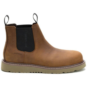 Caterpillar Men's Reclaimer Wedge Chelsea Steel Toe Boot Dark Brown - Lateral View
