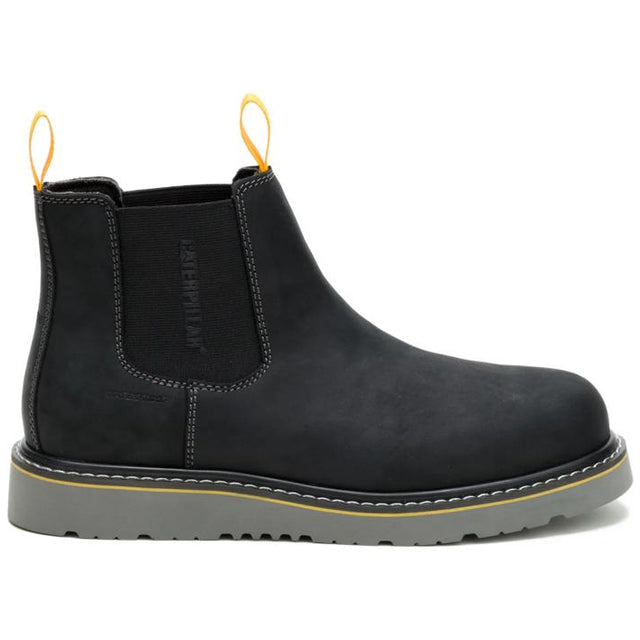 Caterpillar Men's Reclaimer Wedge Chelsea Steel Toe Boot Black - Lateral View