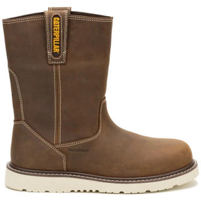 Caterpillar Men's Reclaimer Wedge 10-Inch Wellington Steel Toe Boot Pyramid - Lateral View
