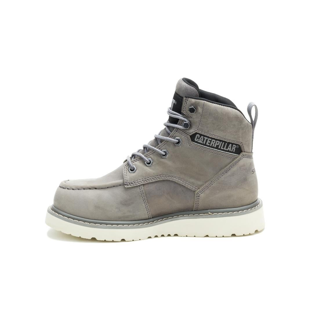 Caterpillar Reclaimer Wedge Waterproof Women's Steel-Toe Boots Frost Grey P91837 Side Image