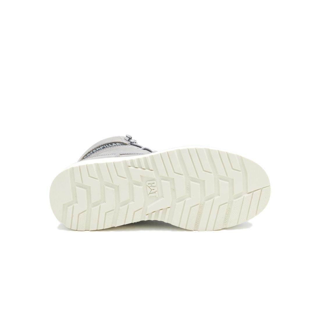 Caterpillar Reclaimer Wedge Waterproof Women's Steel-Toe Boots Frost Grey P91837 Sole Image
