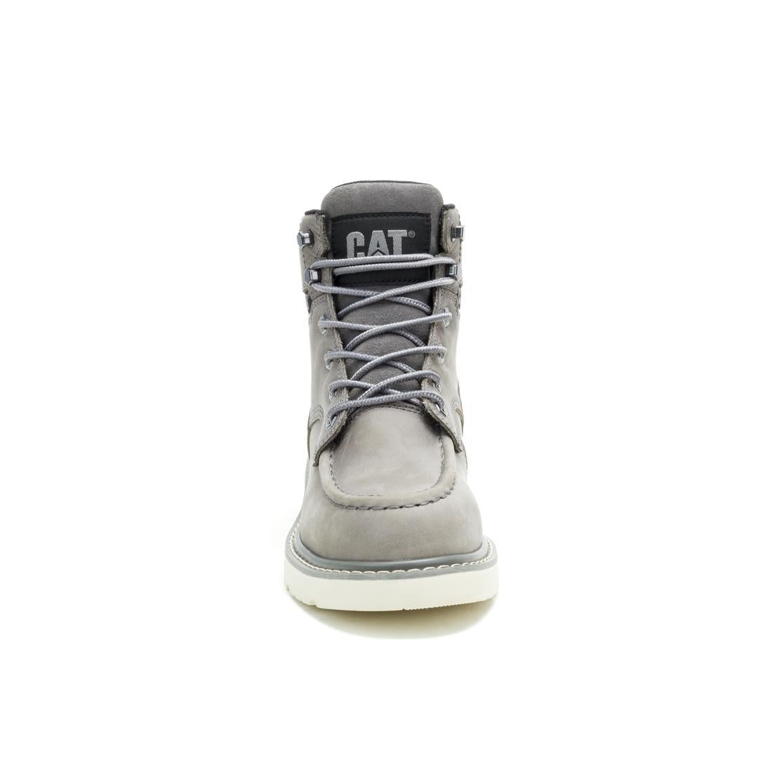 Caterpillar Reclaimer Wedge Waterproof Women's Steel-Toe Boots Frost Grey P91837 Front Image