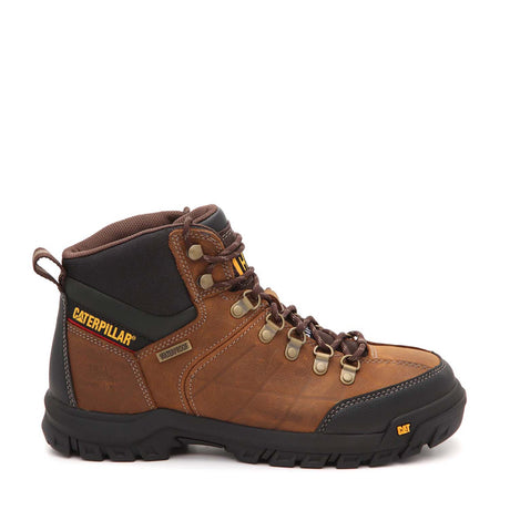 Caterpillar Threshold Steel-Toe Waterproof Work Boot Brown P90935 Profile