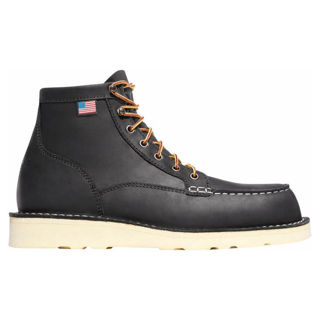 Danner Bull Run Moc Toe 6" Black Boot 15568 Cover Image
